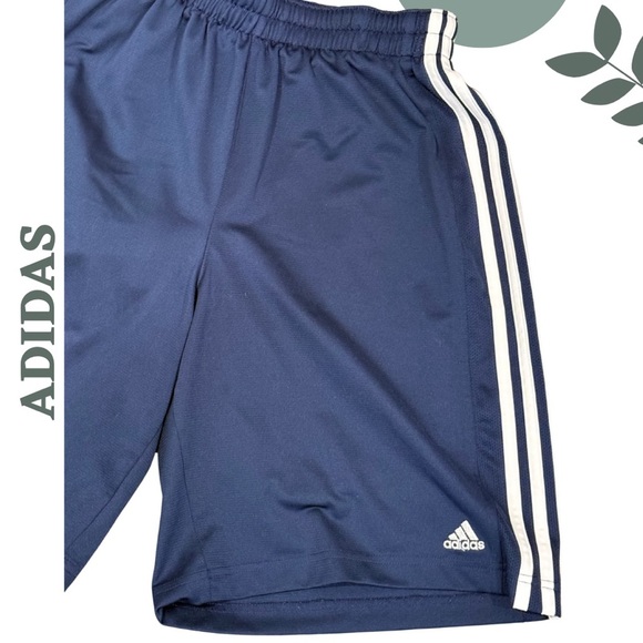 🛍️3/$40 Adidas Men’s ClimaCool Athletic Shorts – Navy Blue, Size Medium - Picture 3 of 5